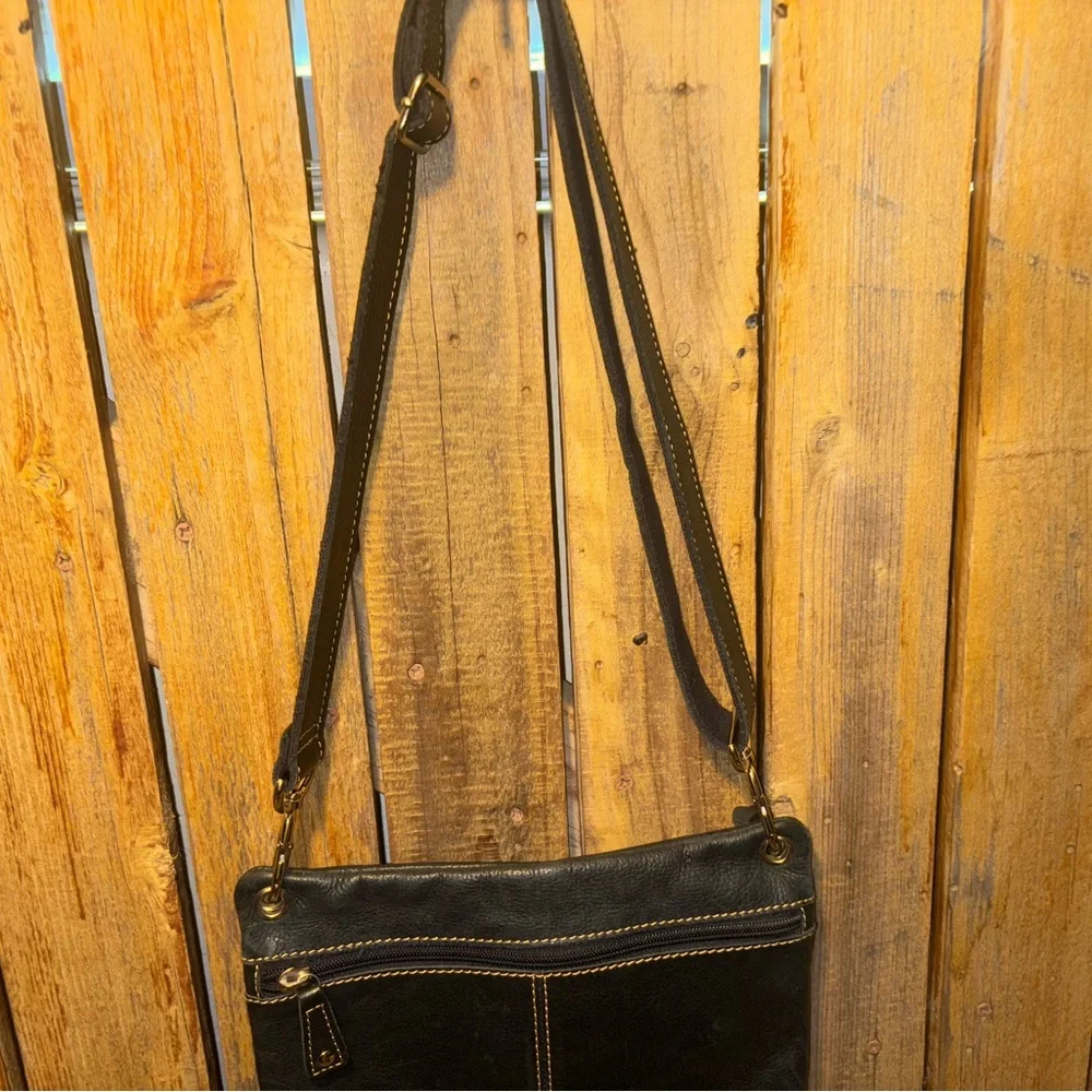 Fossil Black Leather Shoulder Bag